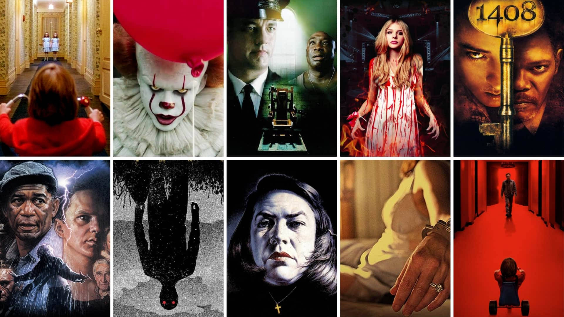 Horror Movie Collage Modern Films Background