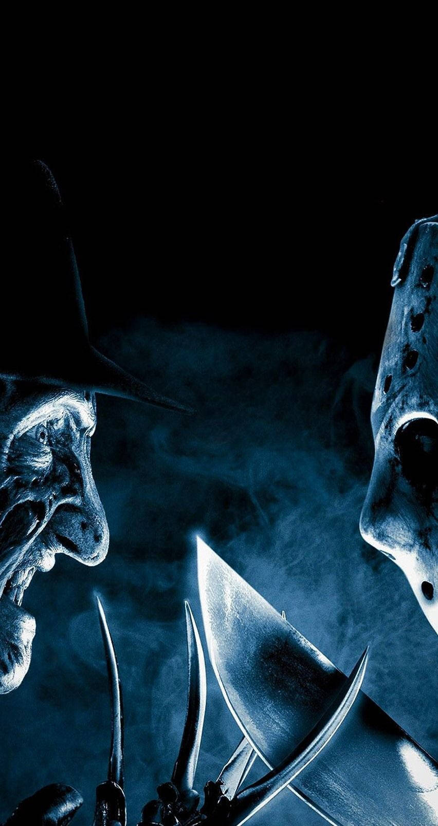 Horror Villains Freddy And Jason Background