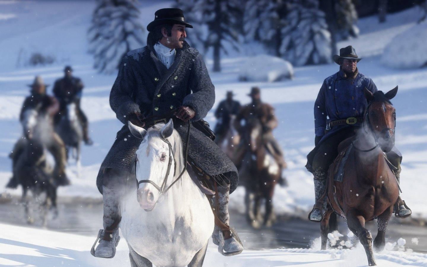 Horse Red Dead Redemption 2 Cowboys On Snow