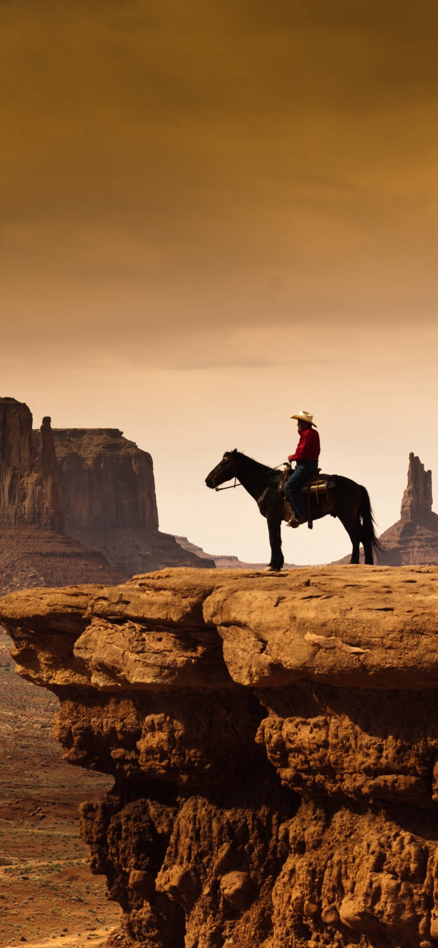 Horse Rider Red Dead Redemption Ii Phone Background