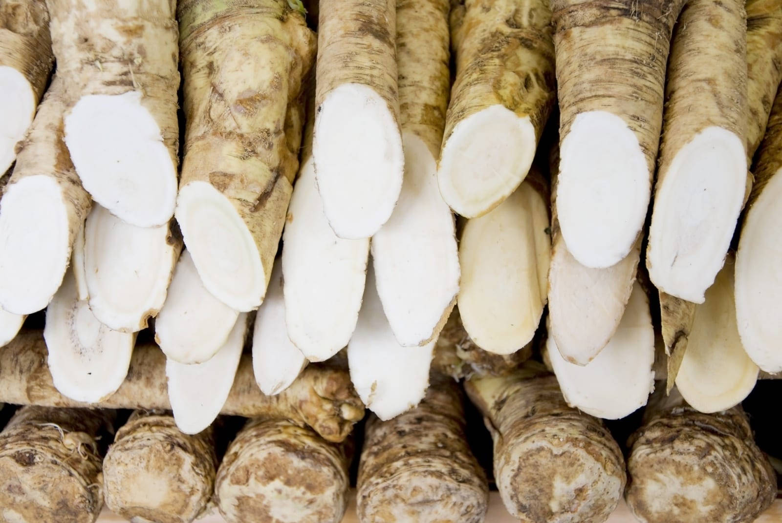 Horseradish Root Veggies Background