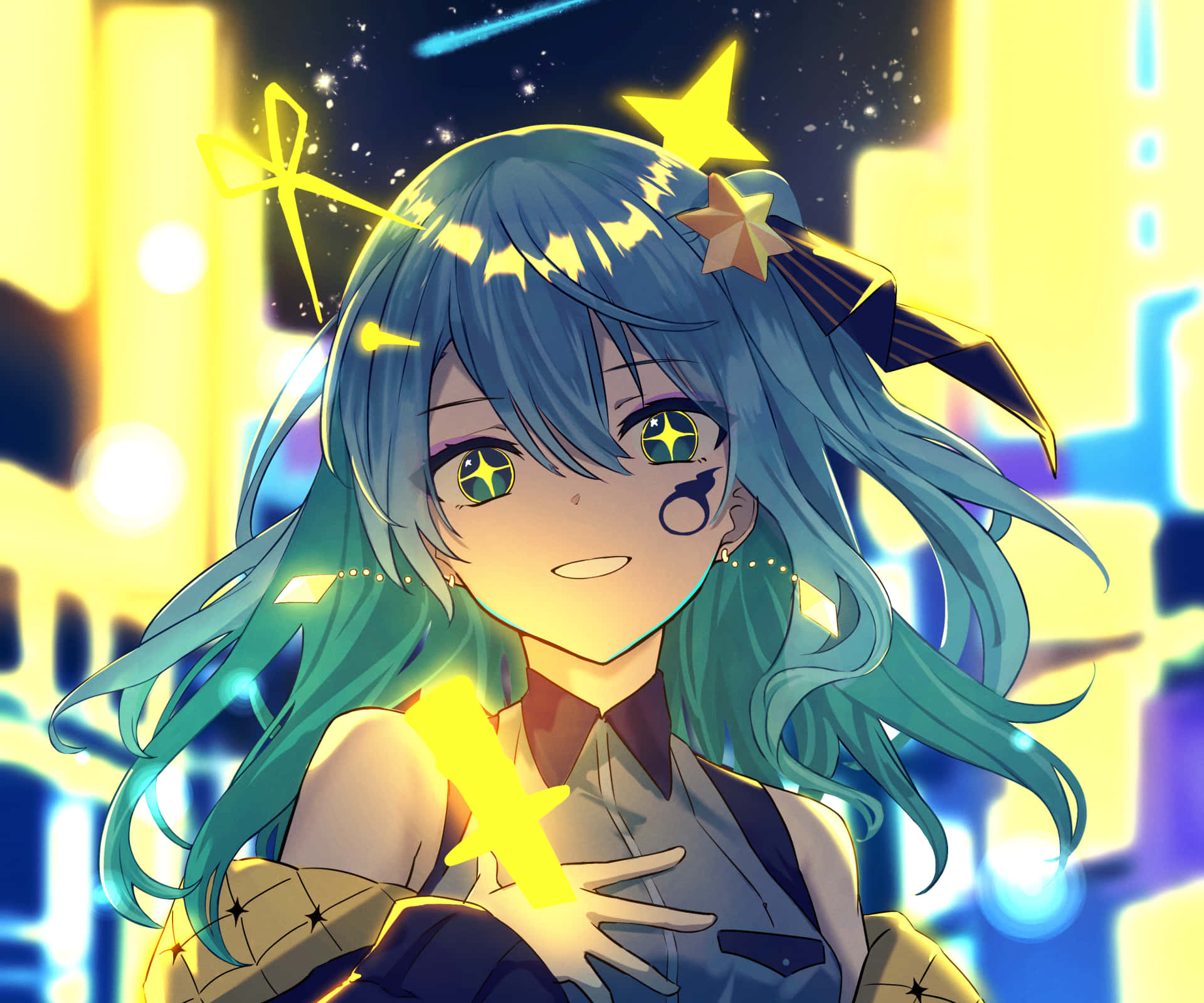 Hoshimachi Suisei Aesthetic Discord Pfp Background