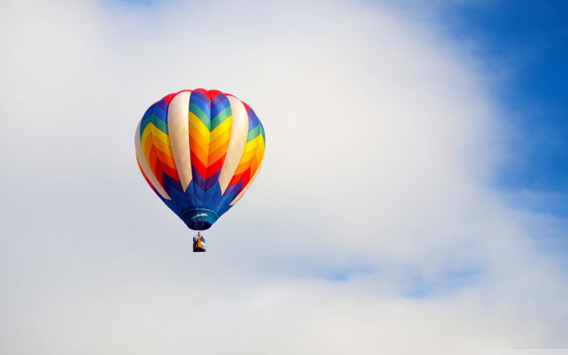 Hot Air Balloon Above Albuquerque