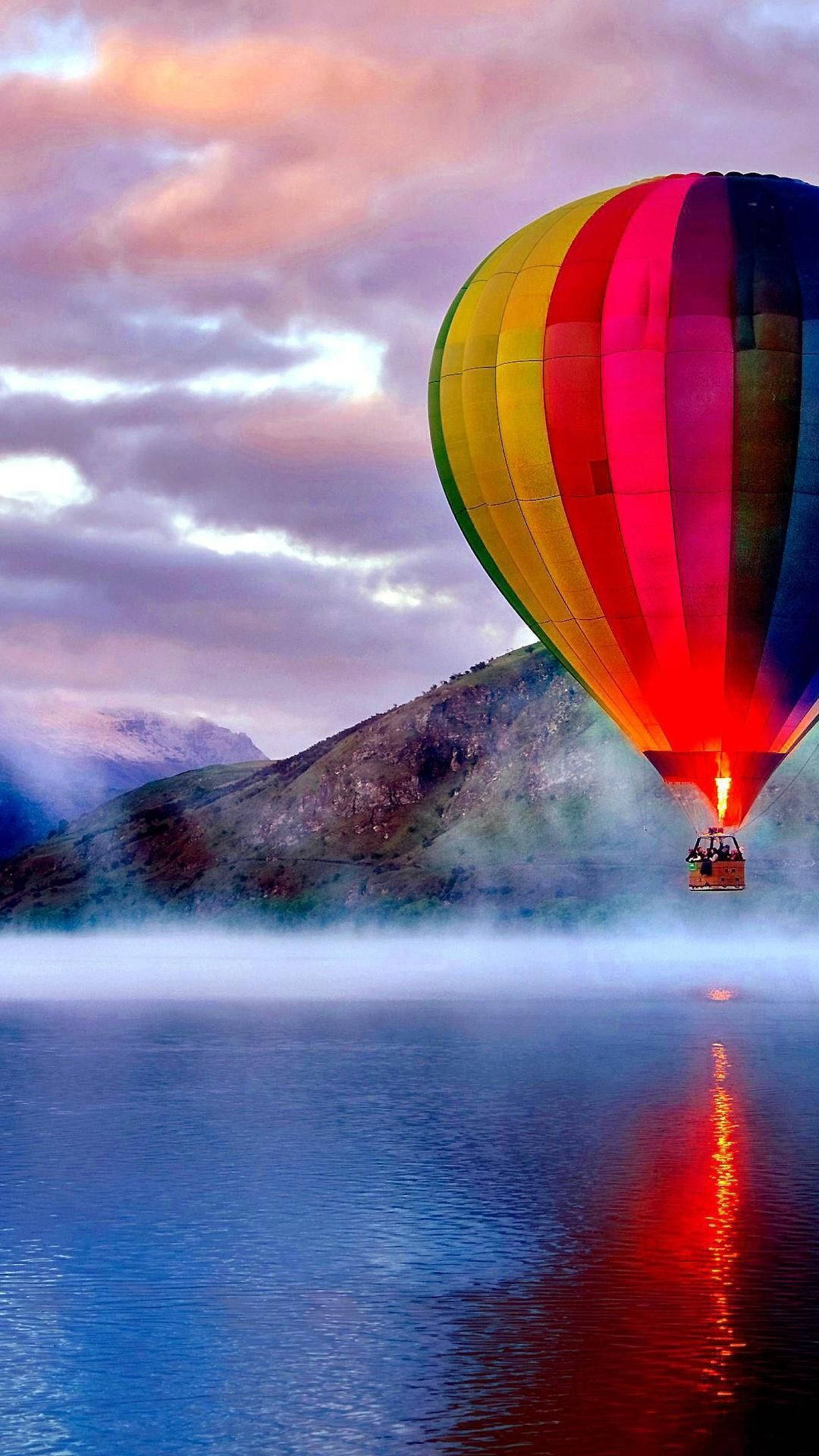 Hot Air Balloon Android Phone Background