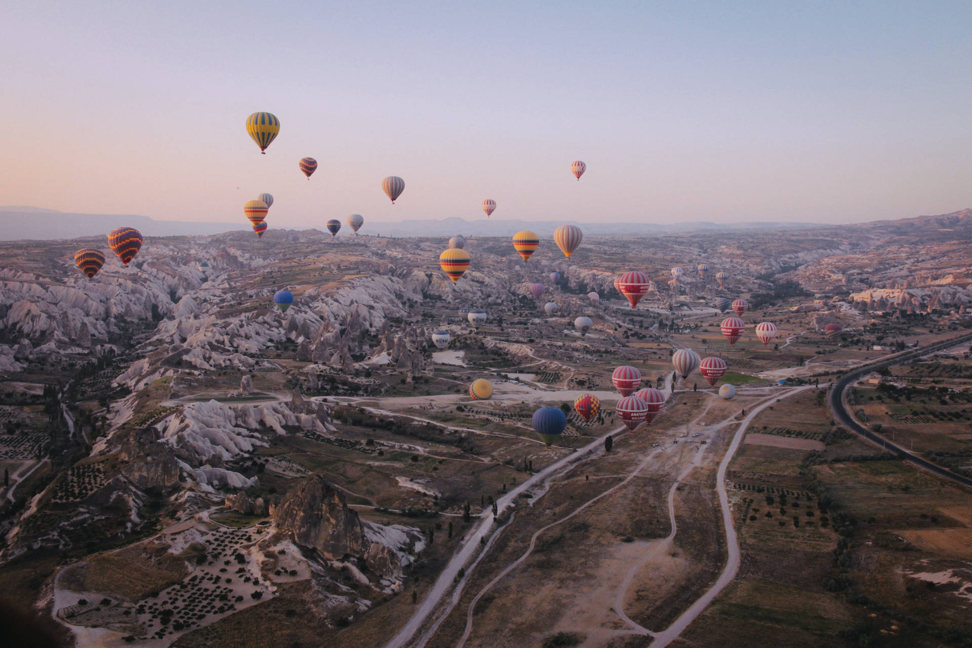 Hot Air Balloon Desktop Computer Background