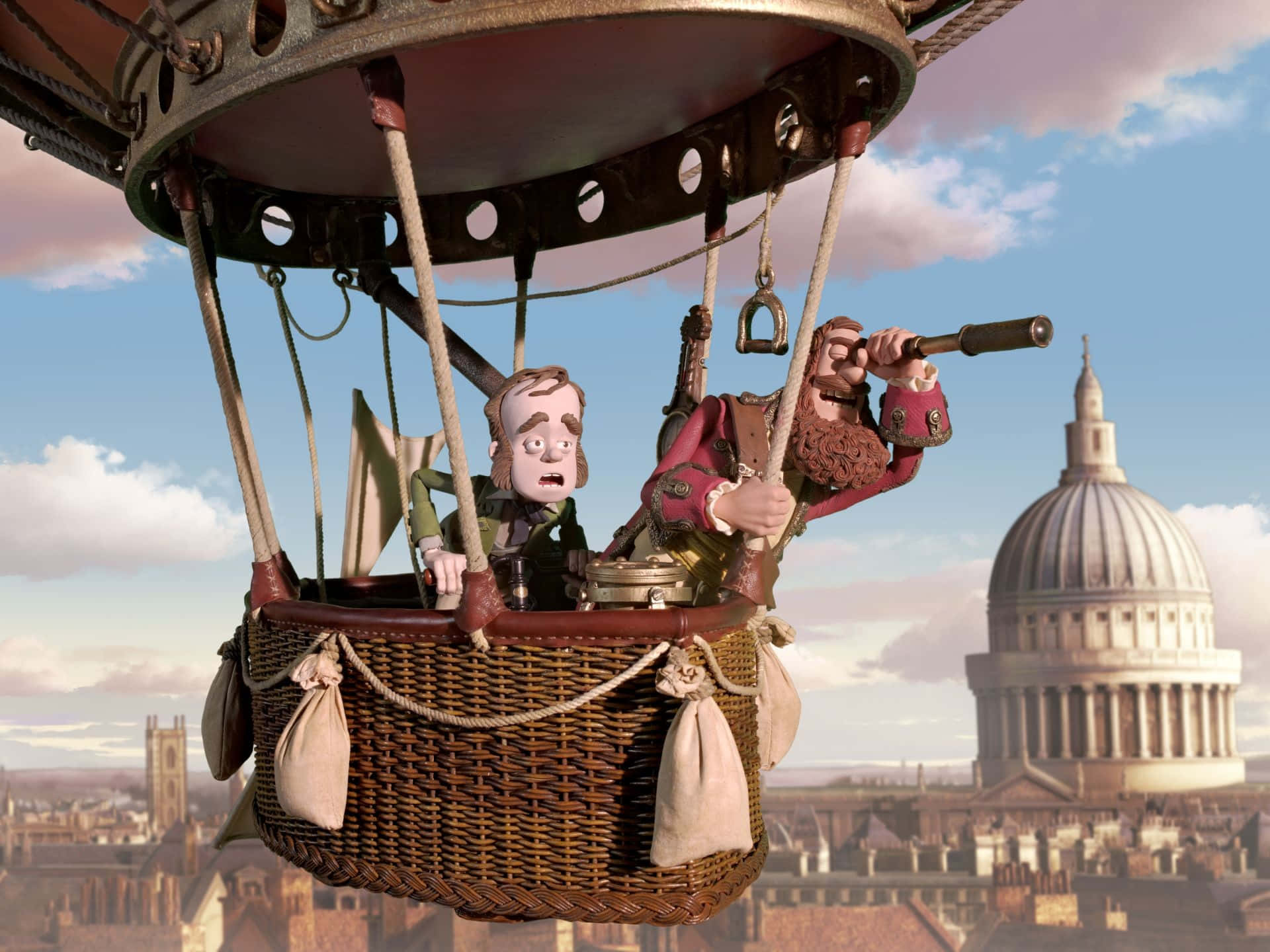Hot Air Balloon In The Pirates Band Of Misfits Background