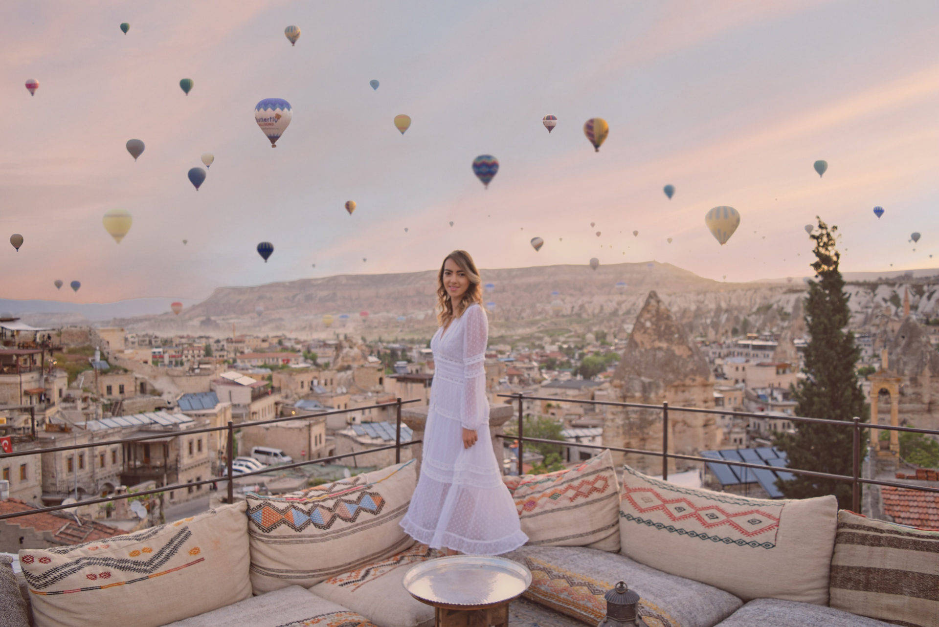 Hot Air Balloon Istanbul Background