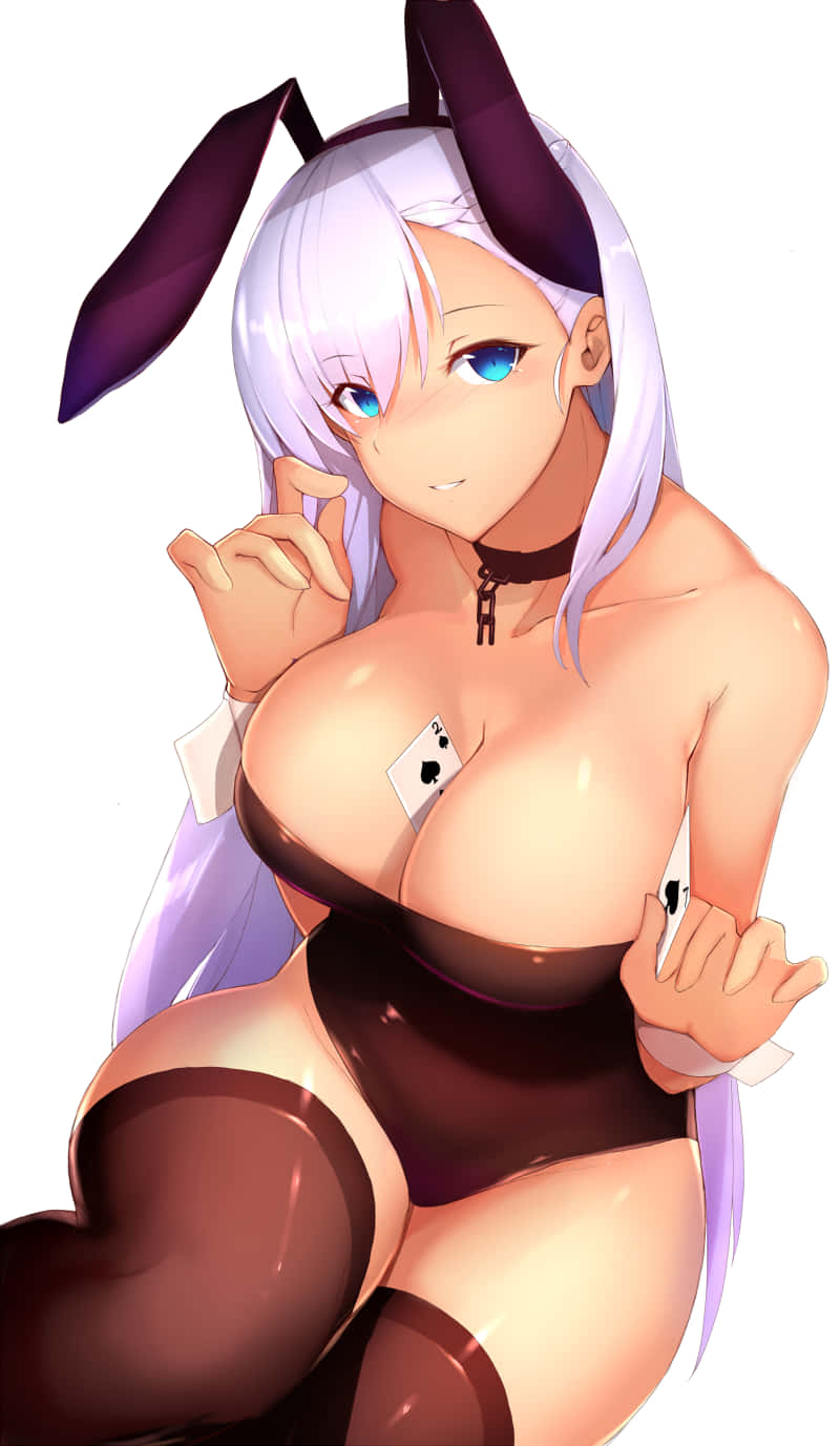 Hot Anime Bunny Girl Card Background