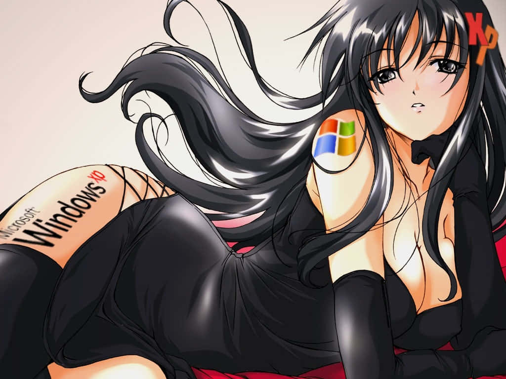 Hot Anime Girl Windows Xp Background