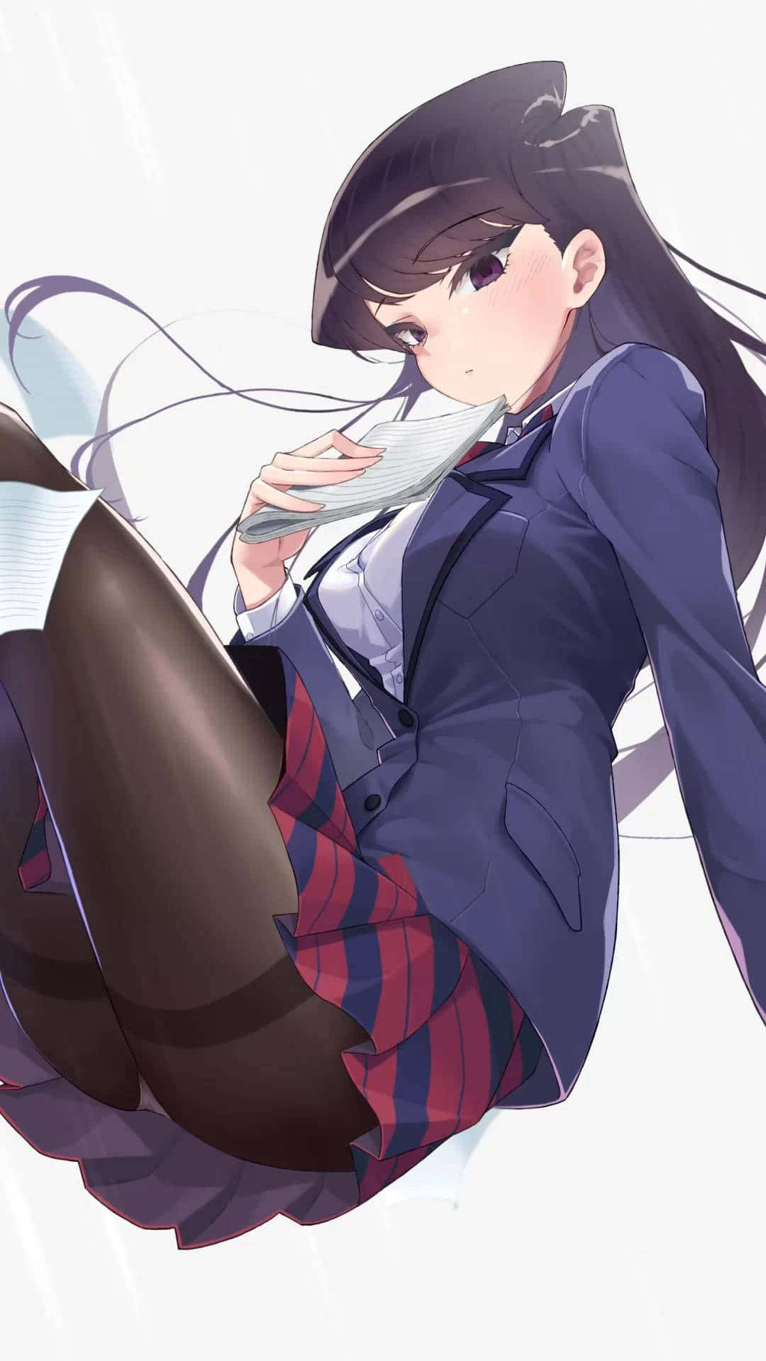 Hot Anime Komi Shouko Uniform Background