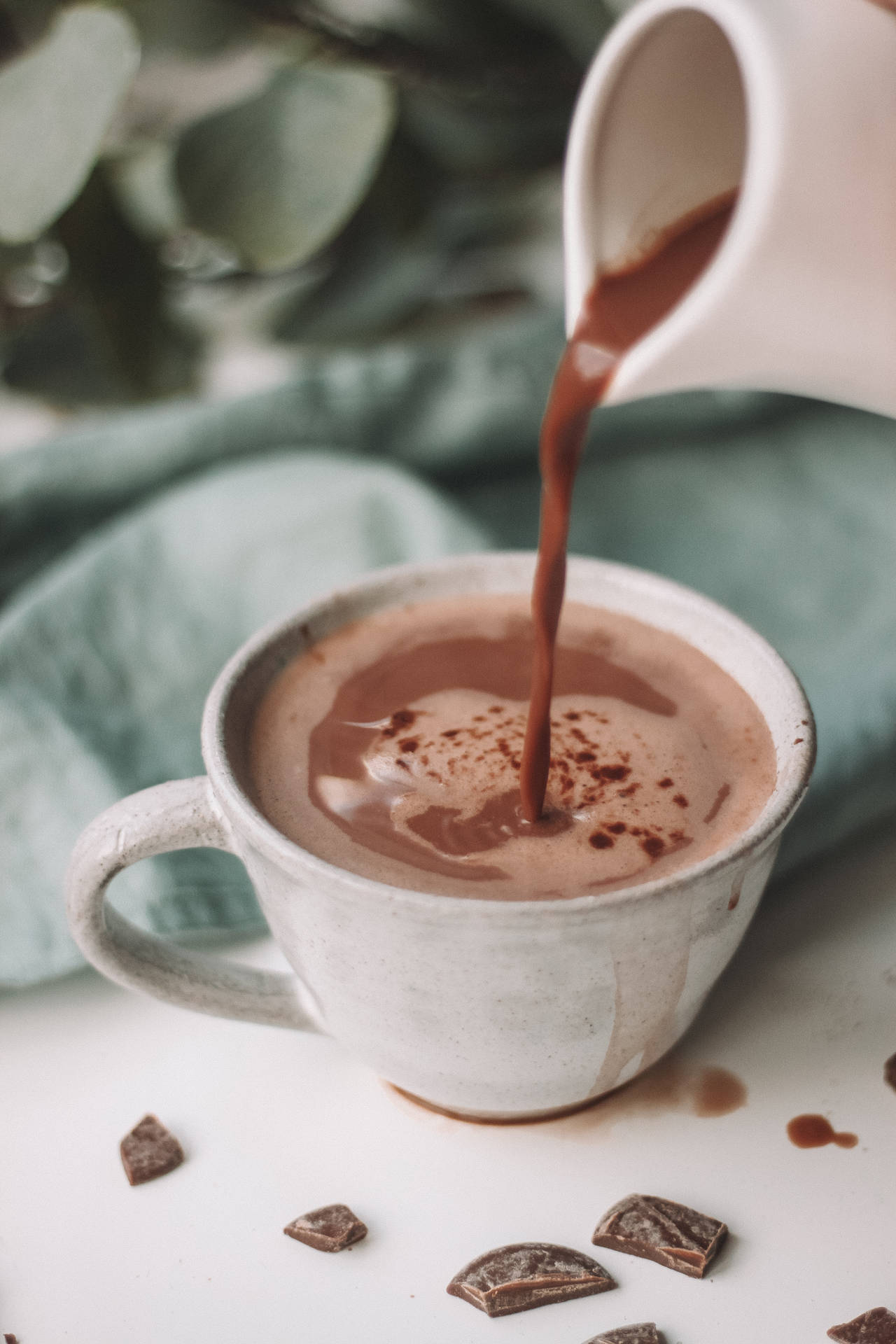 Hot Chocolate Drink Background