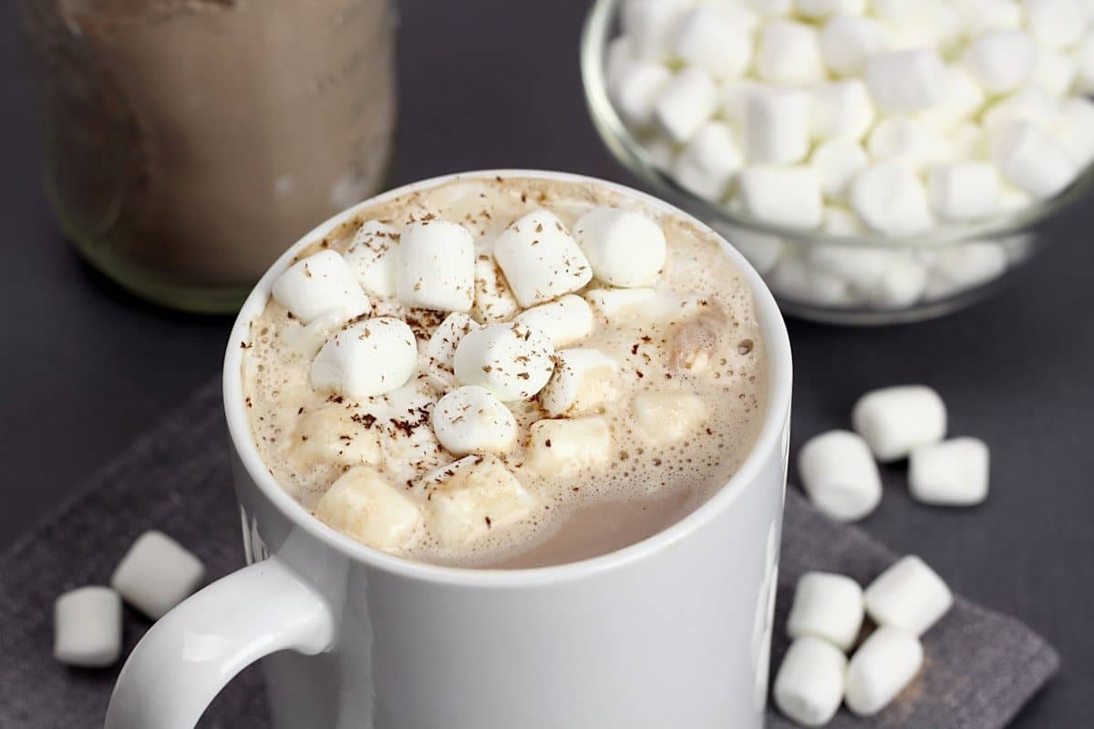 Hot Chocolate Mini Marshmallows Background