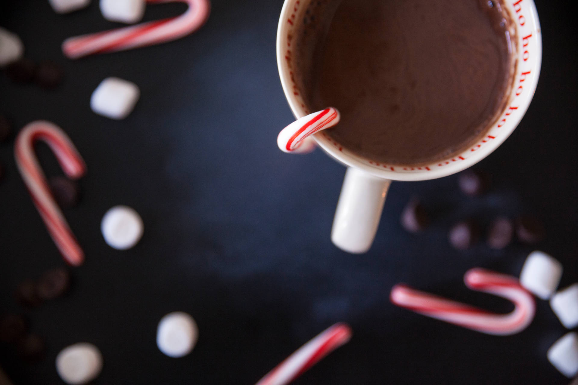 Hot Cocoa Christmas Laptop Background