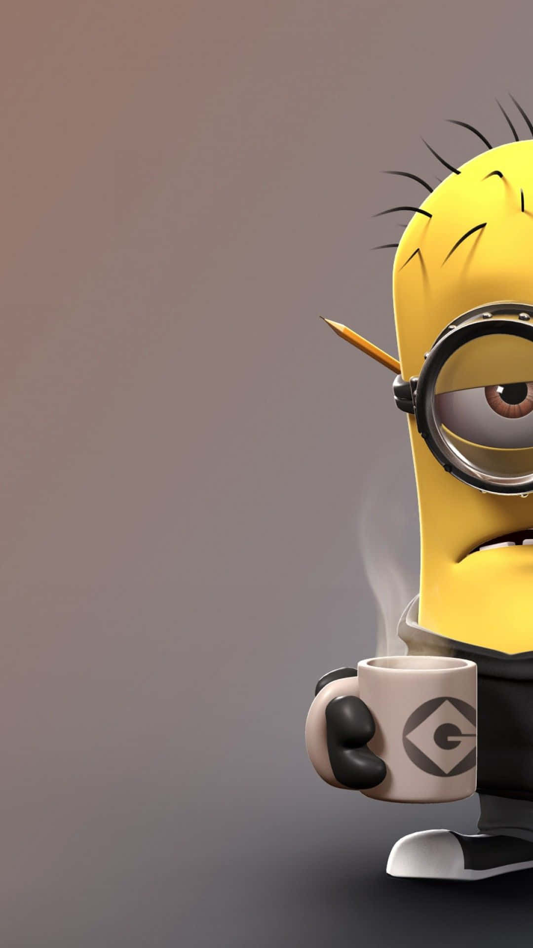 Hot Coffee Mug Despicable Me Minion Iphone Background