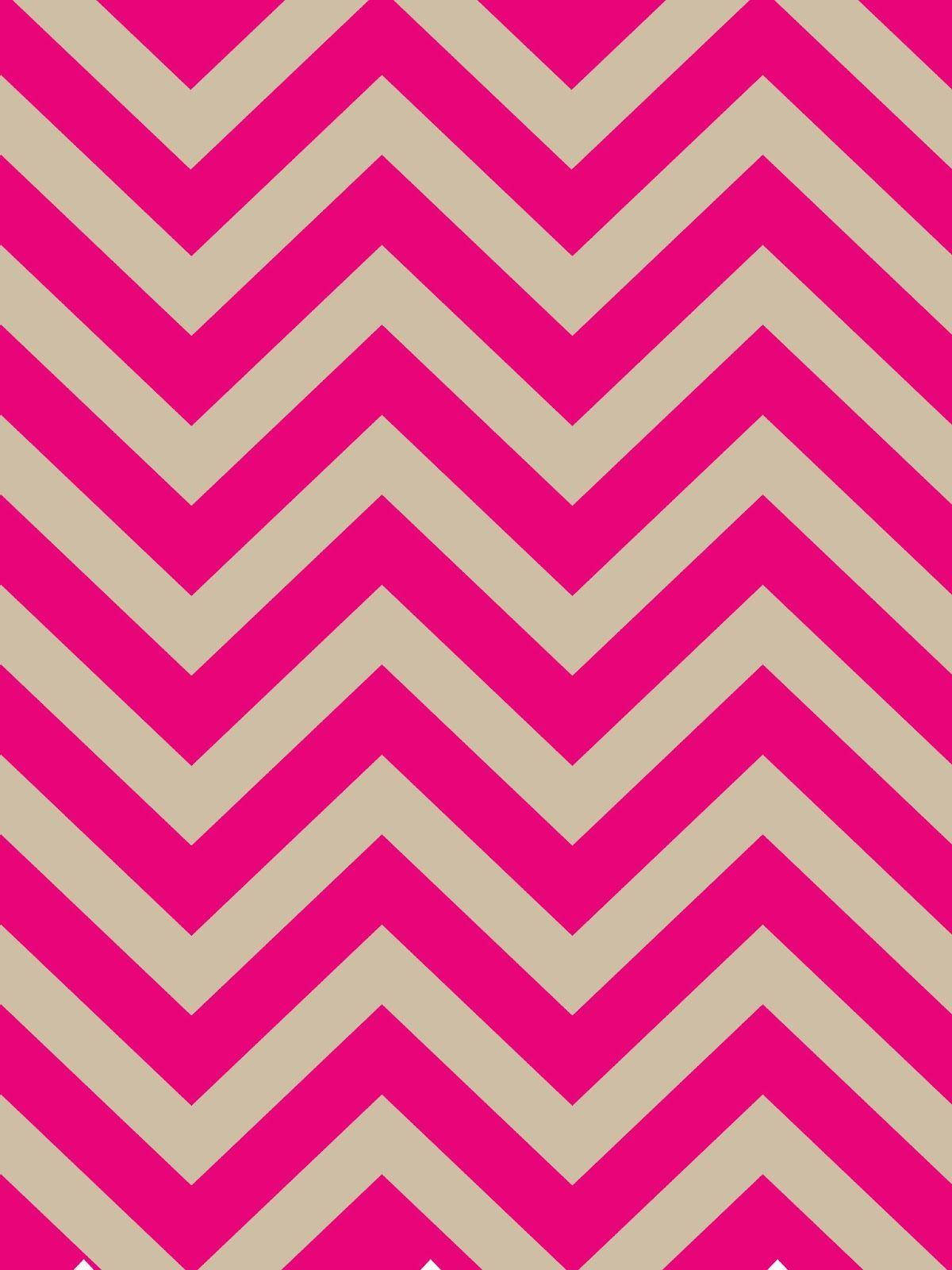 Hot Pink And White Chevron Pattern Background