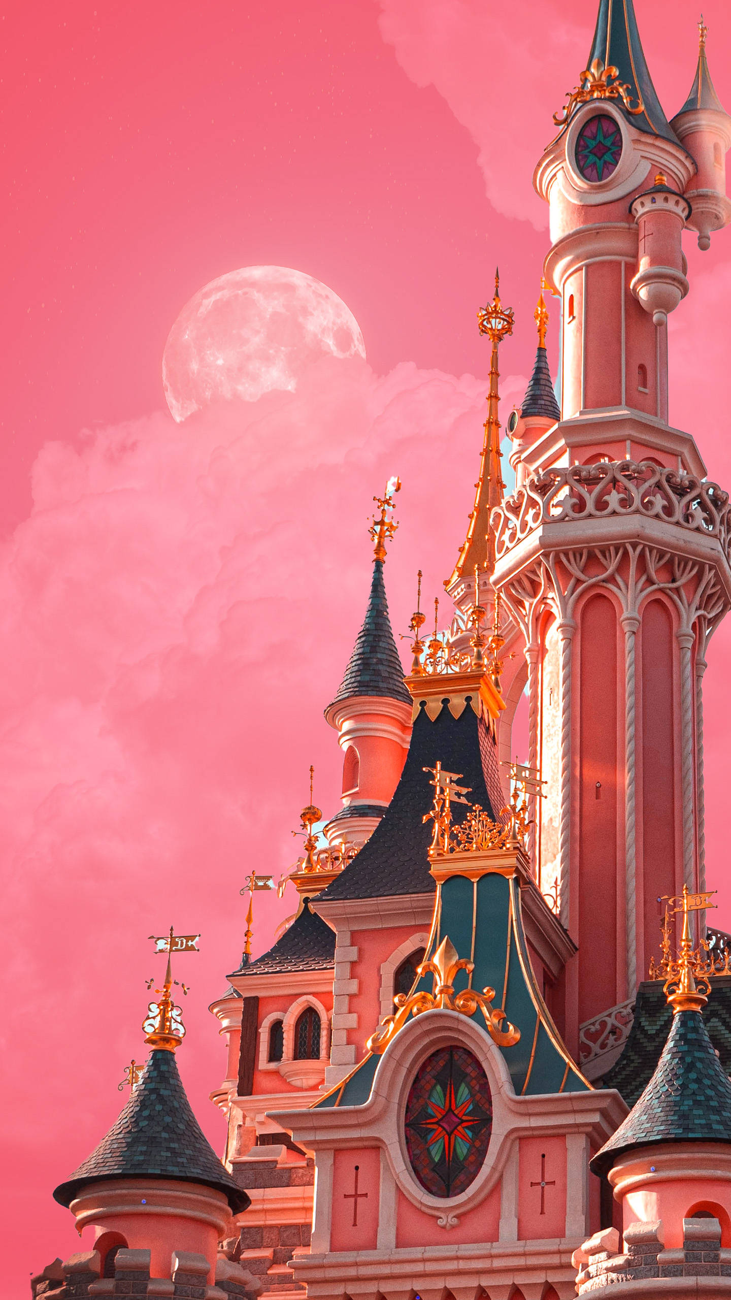 Hot Pink Disneyland Background