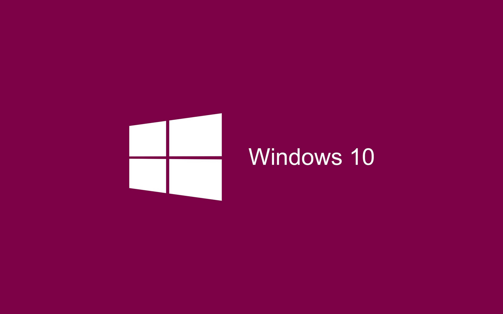 Hot Pink White Windows 10 Logo Background
