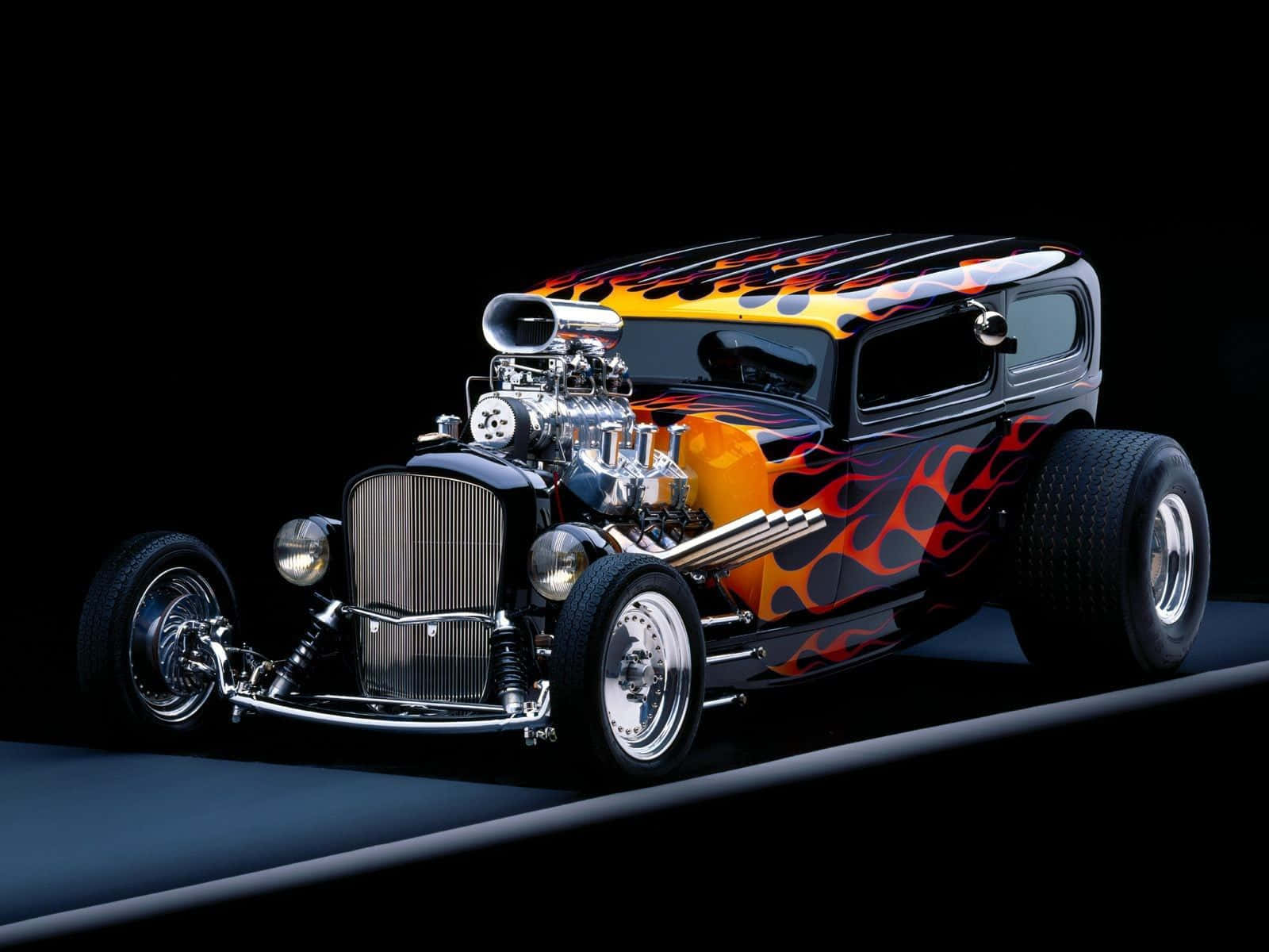 Hot Rod Theme Presentation Background