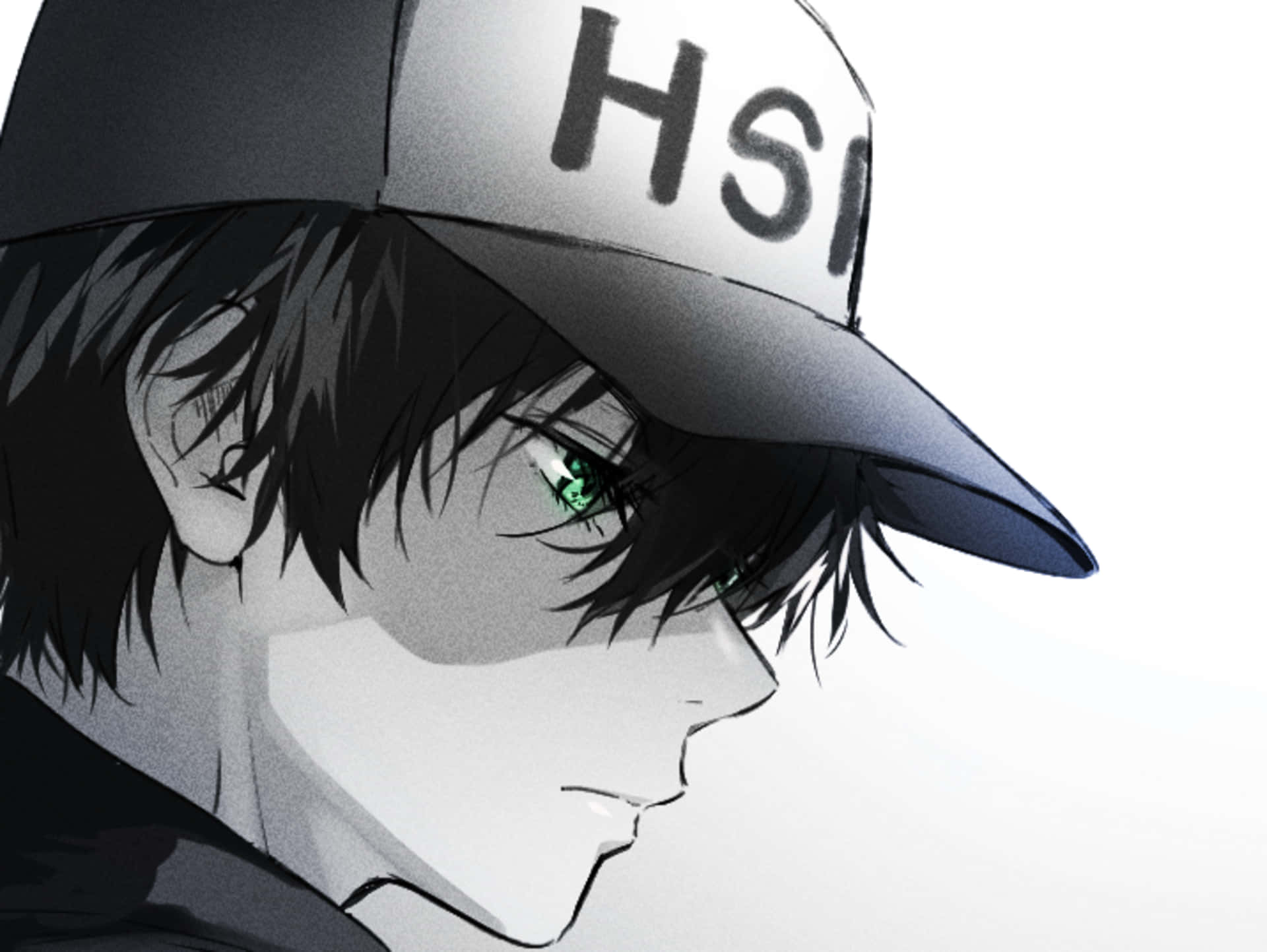 Hotaro Oreki Side Profile With A Cap