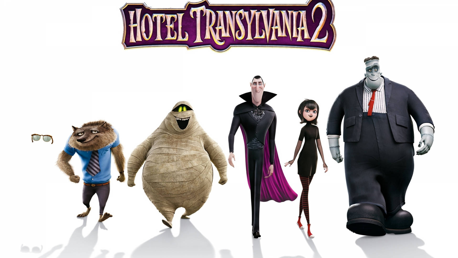 Hotel Transylvania 2 Poster Of Characters Background