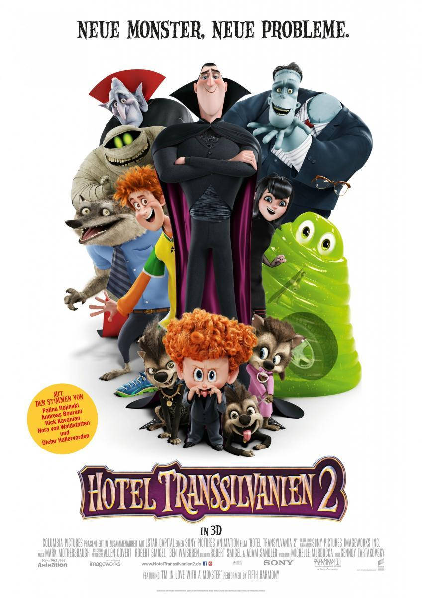 Hotel Transylvania 2 White Poster Background