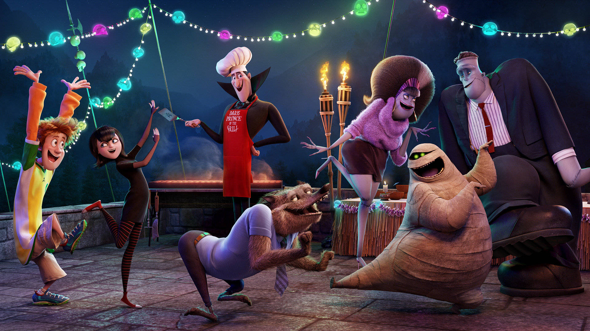 Hotel Transylvania Charcaters Partying