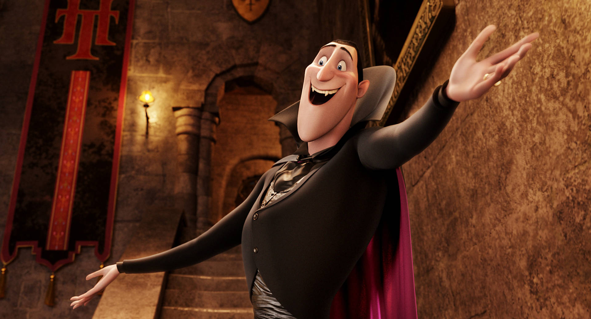 Hotel Transylvania Happy Count Dracula Background