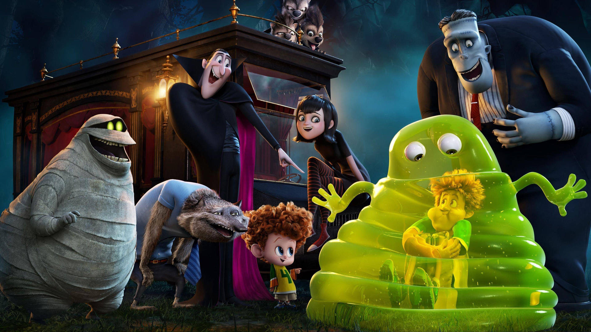 Hotel Transylvania Jonathan Inside Blobby Background