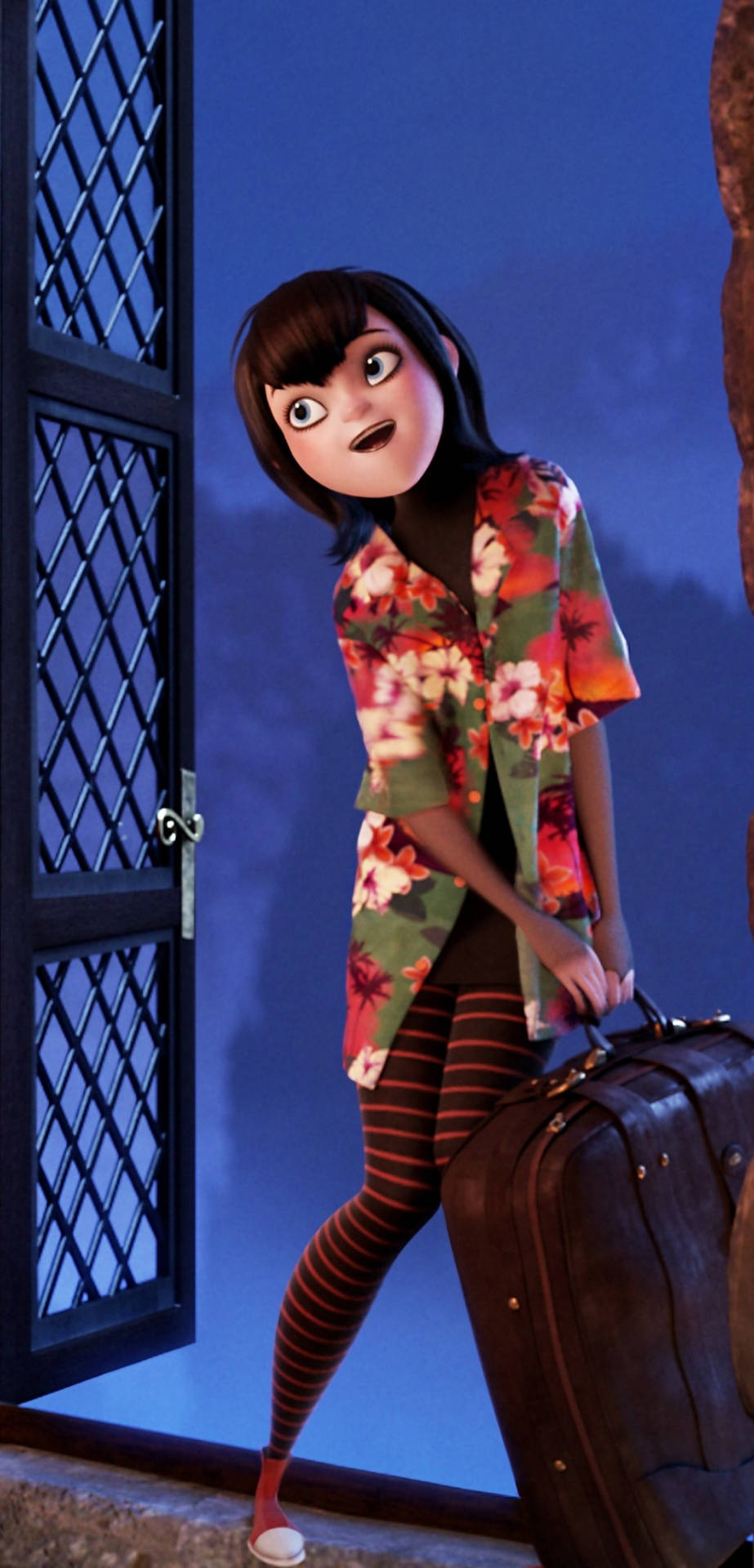 Hotel Transylvania Mavis With Her Luggage Background