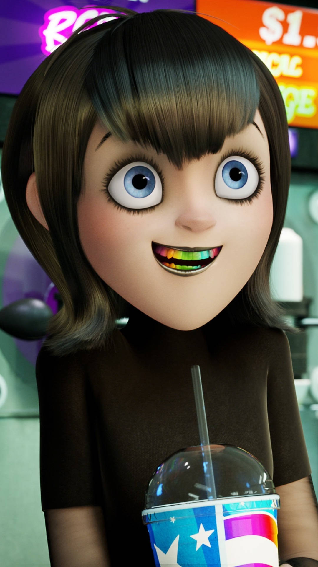 Hotel Transylvania Rainbow Teeth Background