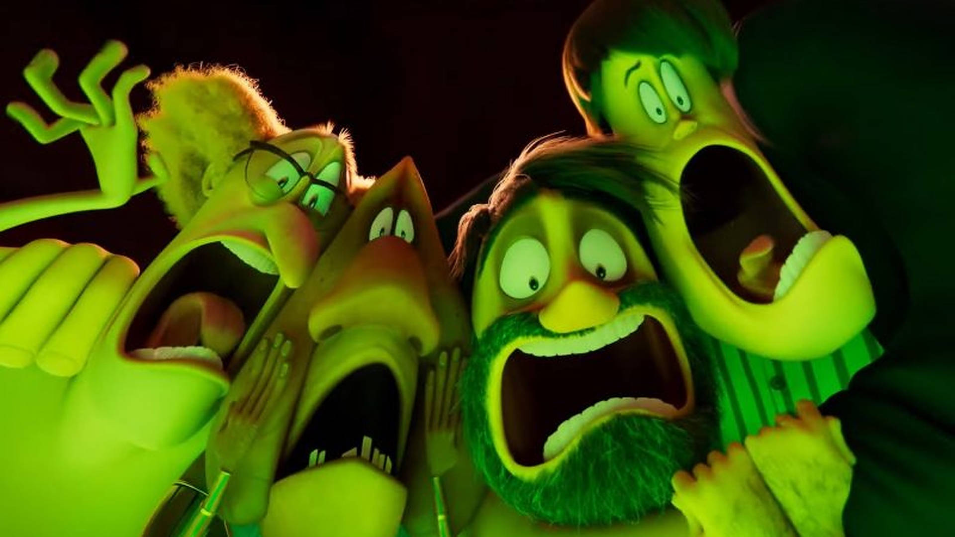 Hotel Transylvania Transformania Green Filter Background