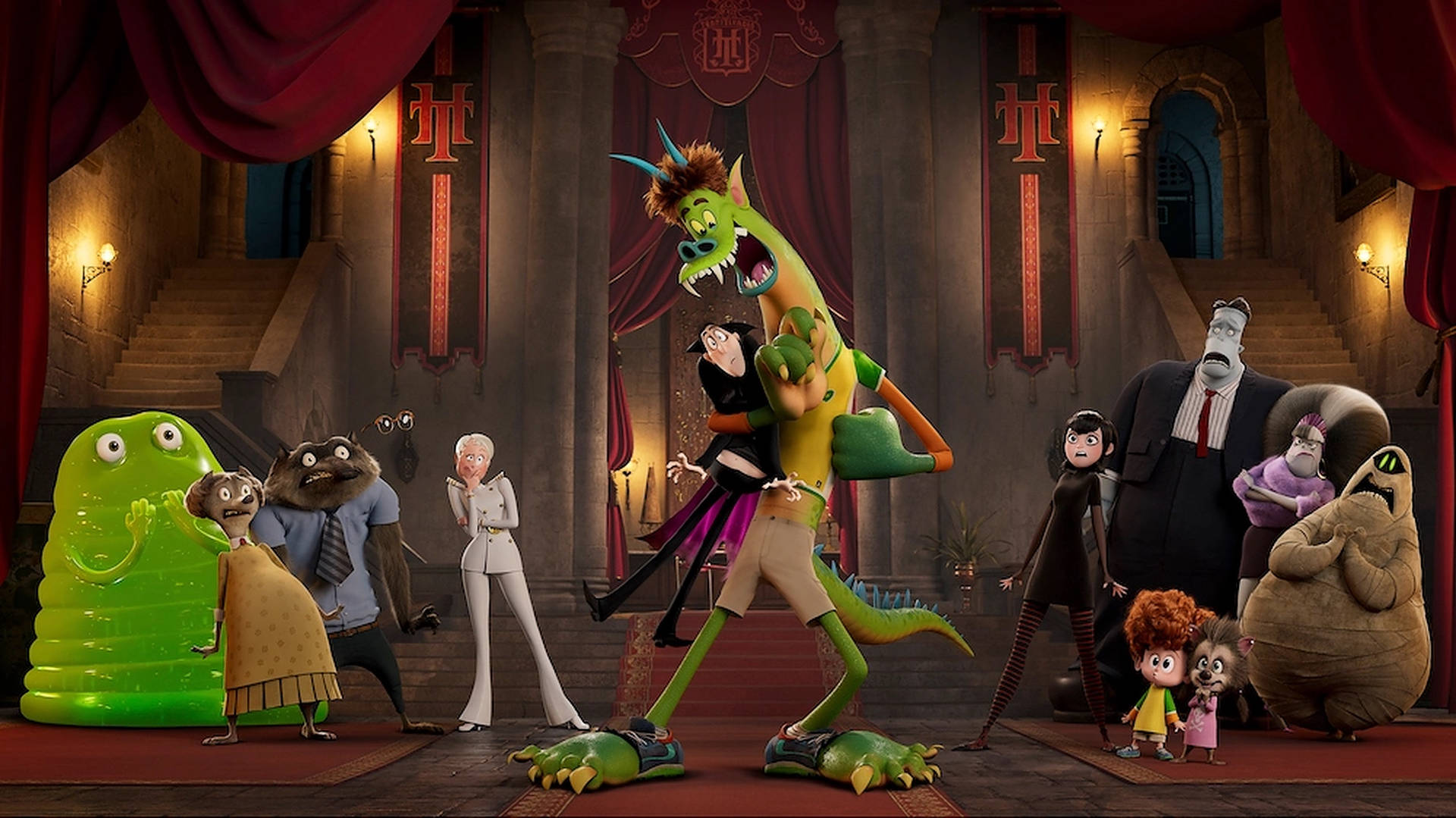 Hotel Transylvania Transformania Jonathan Dragon Background