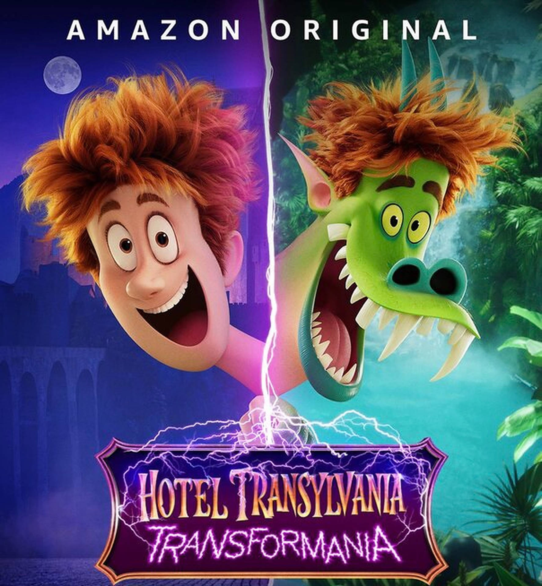 Hotel Transylvania Transformania Jonathan Movie Poster Background