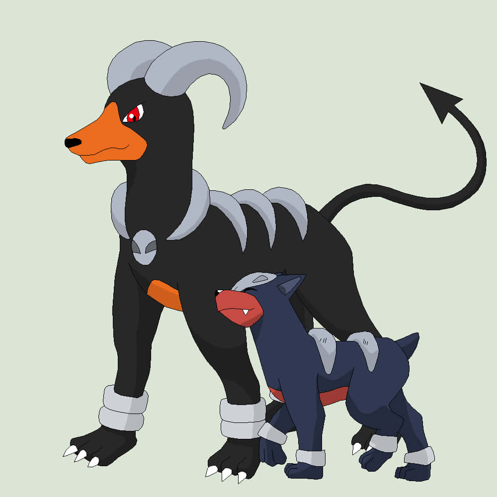 Houndour And Houndoom For Mobile Background