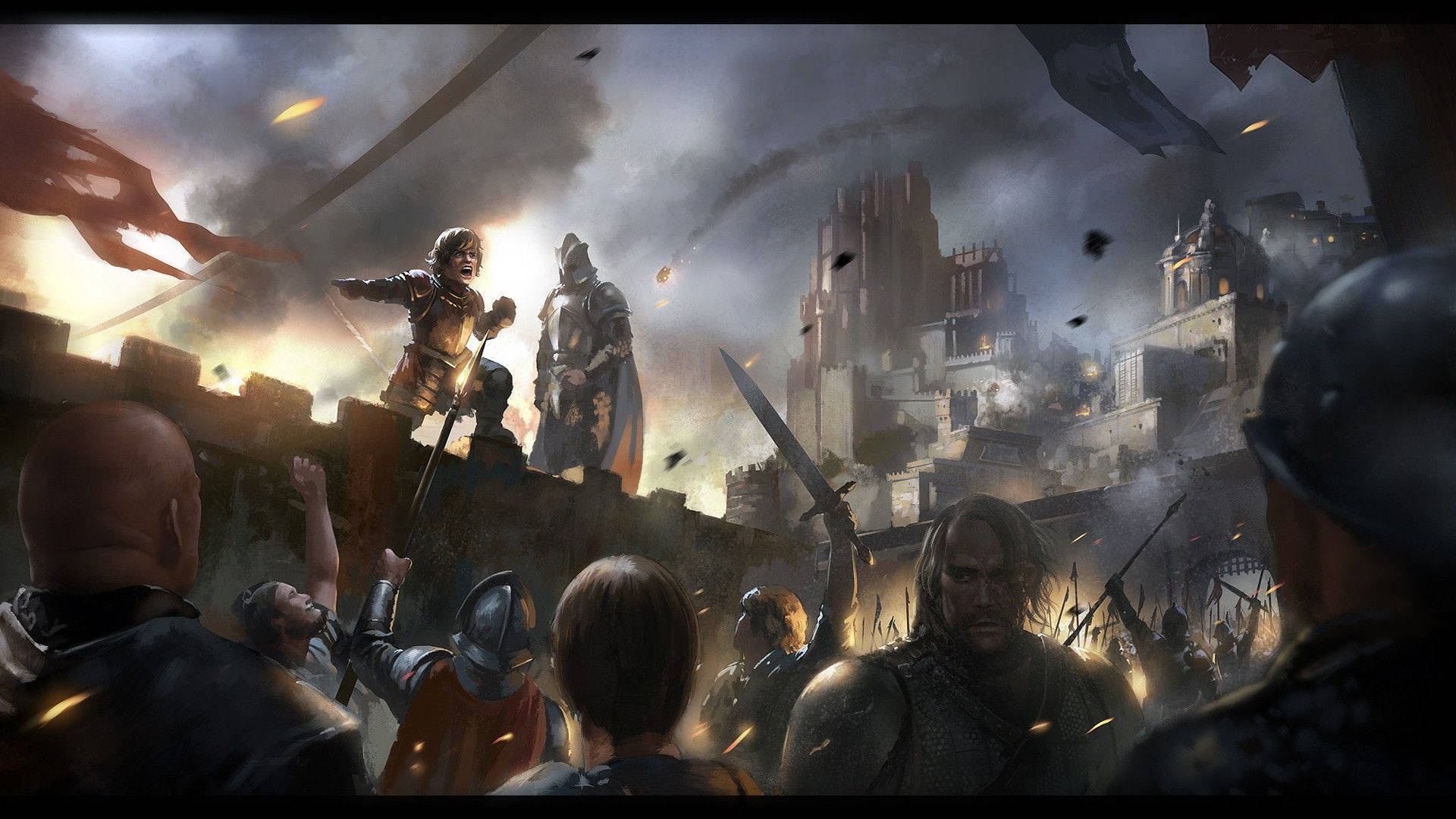 House Lannister Battle Of Blackwater Background