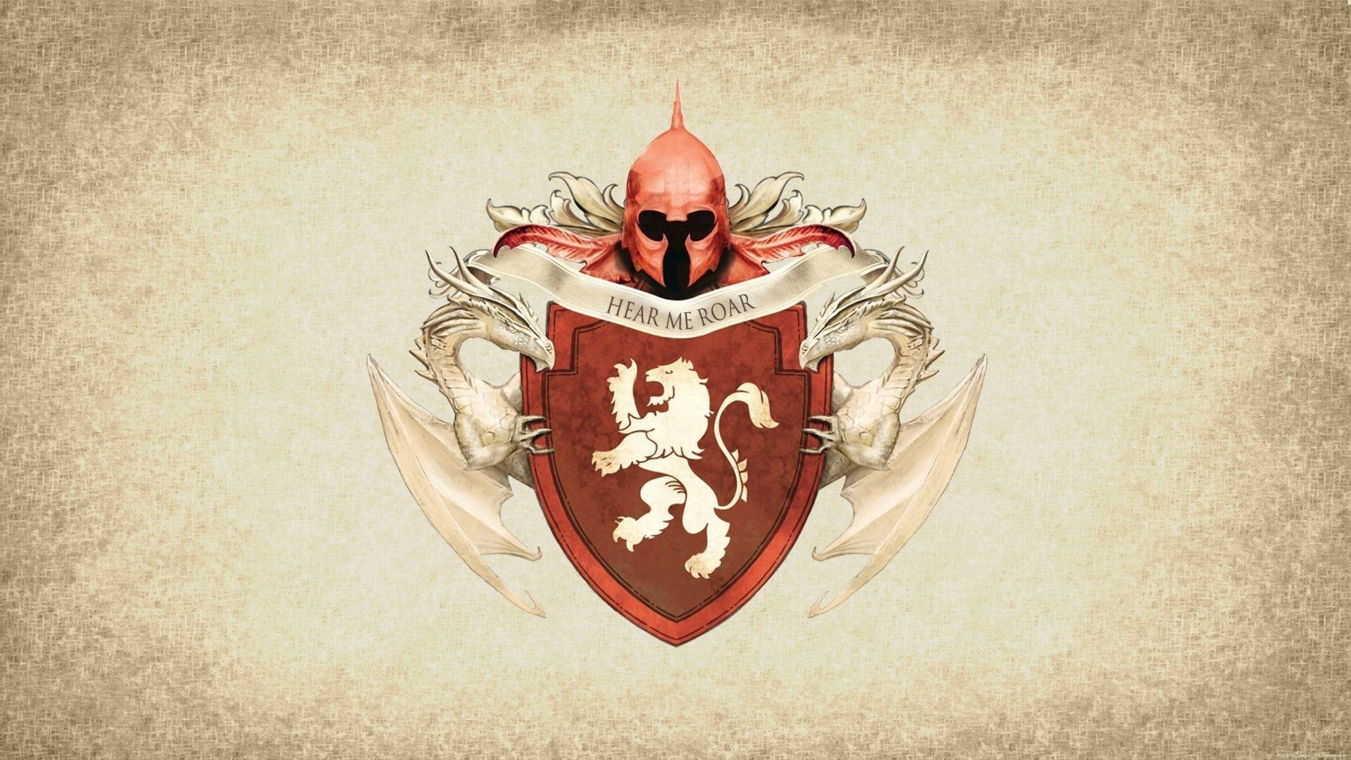 兰尼斯特家族盾徽背景
