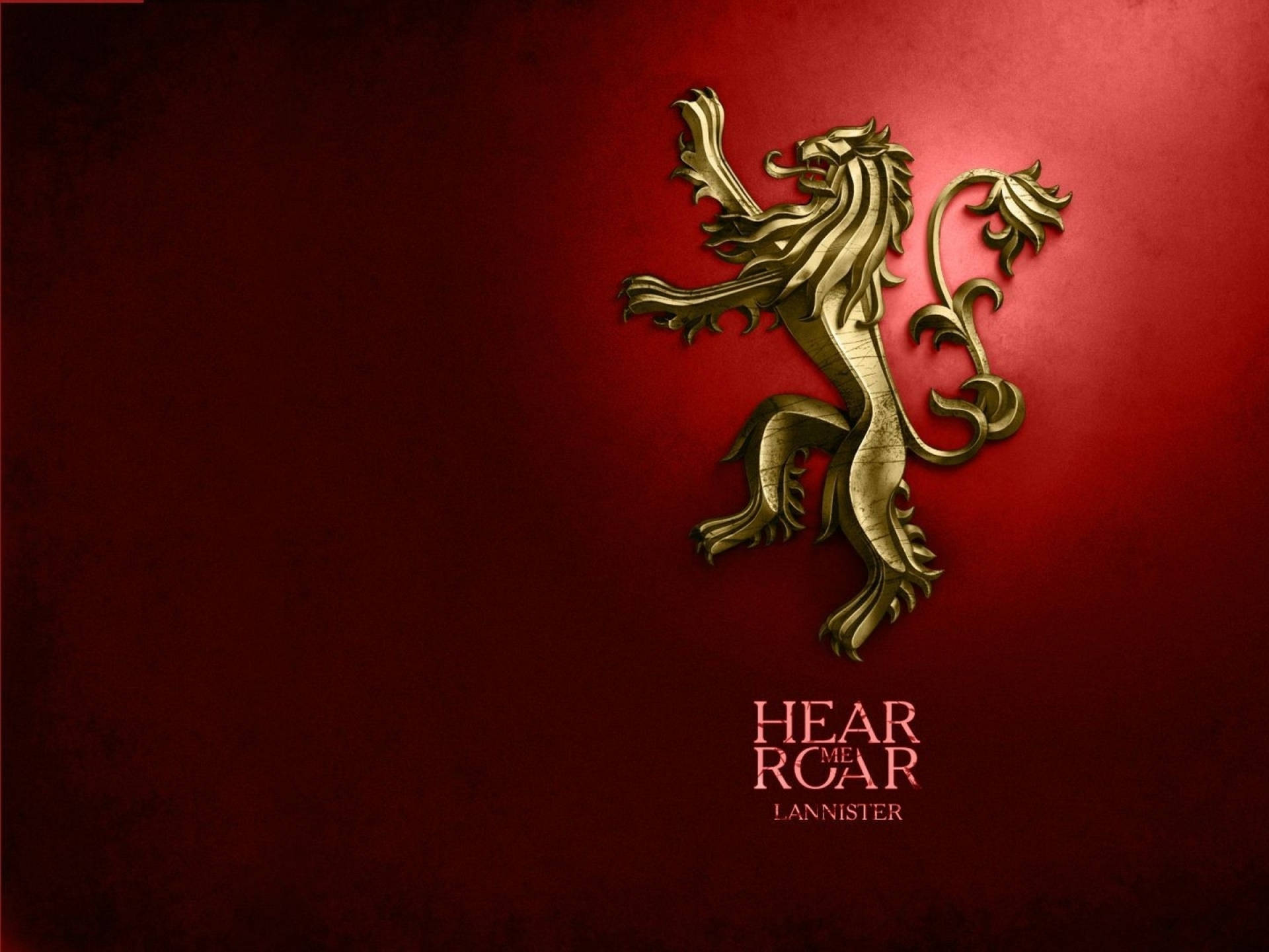 House Lannister Gradient Red Background