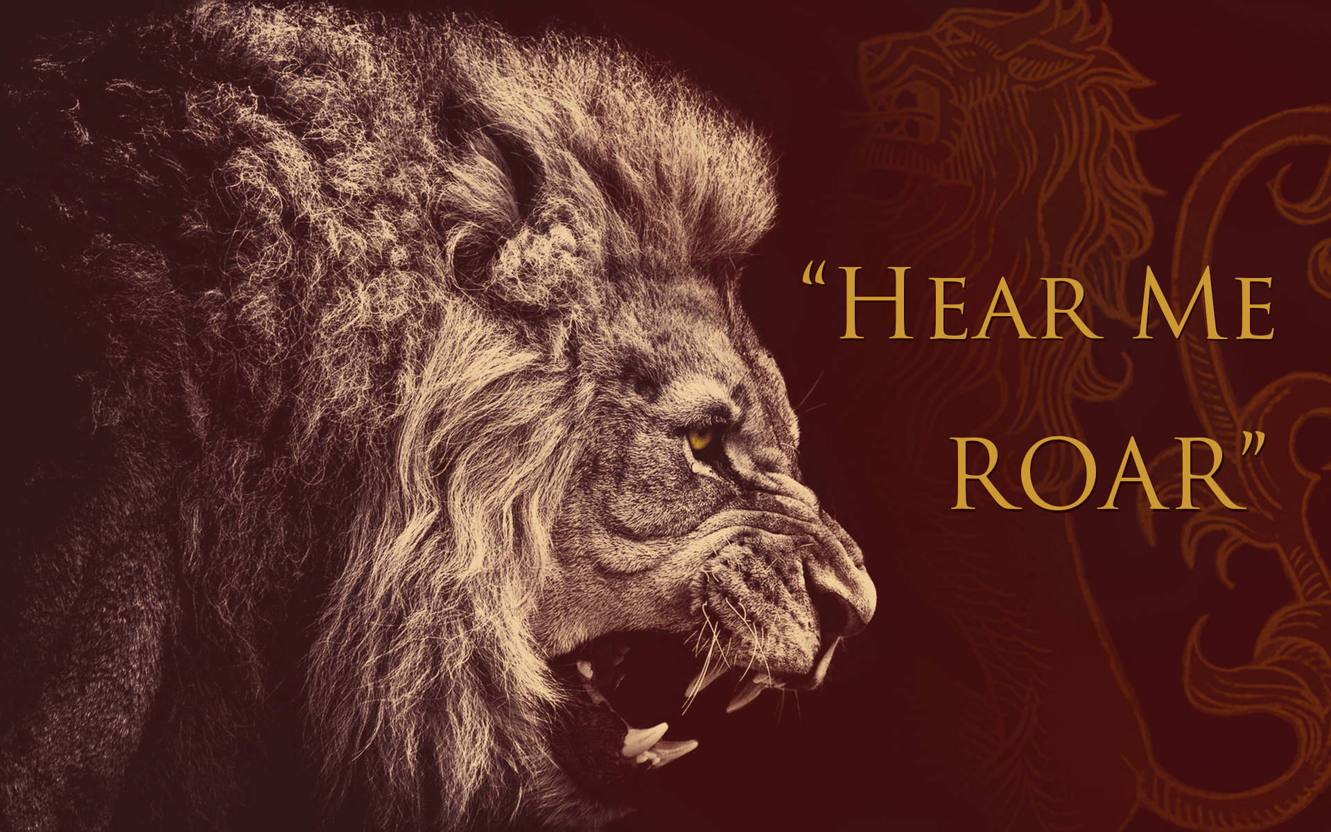 House Lannister Hear Me Roar Background