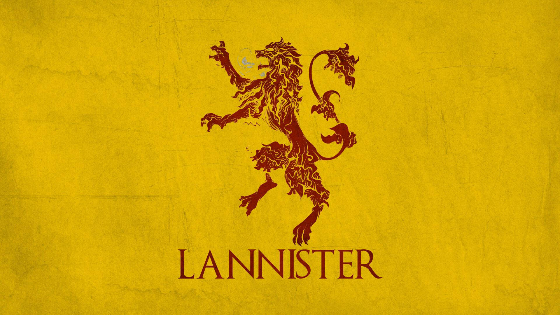 House Lannister Yellow Crumpled Background