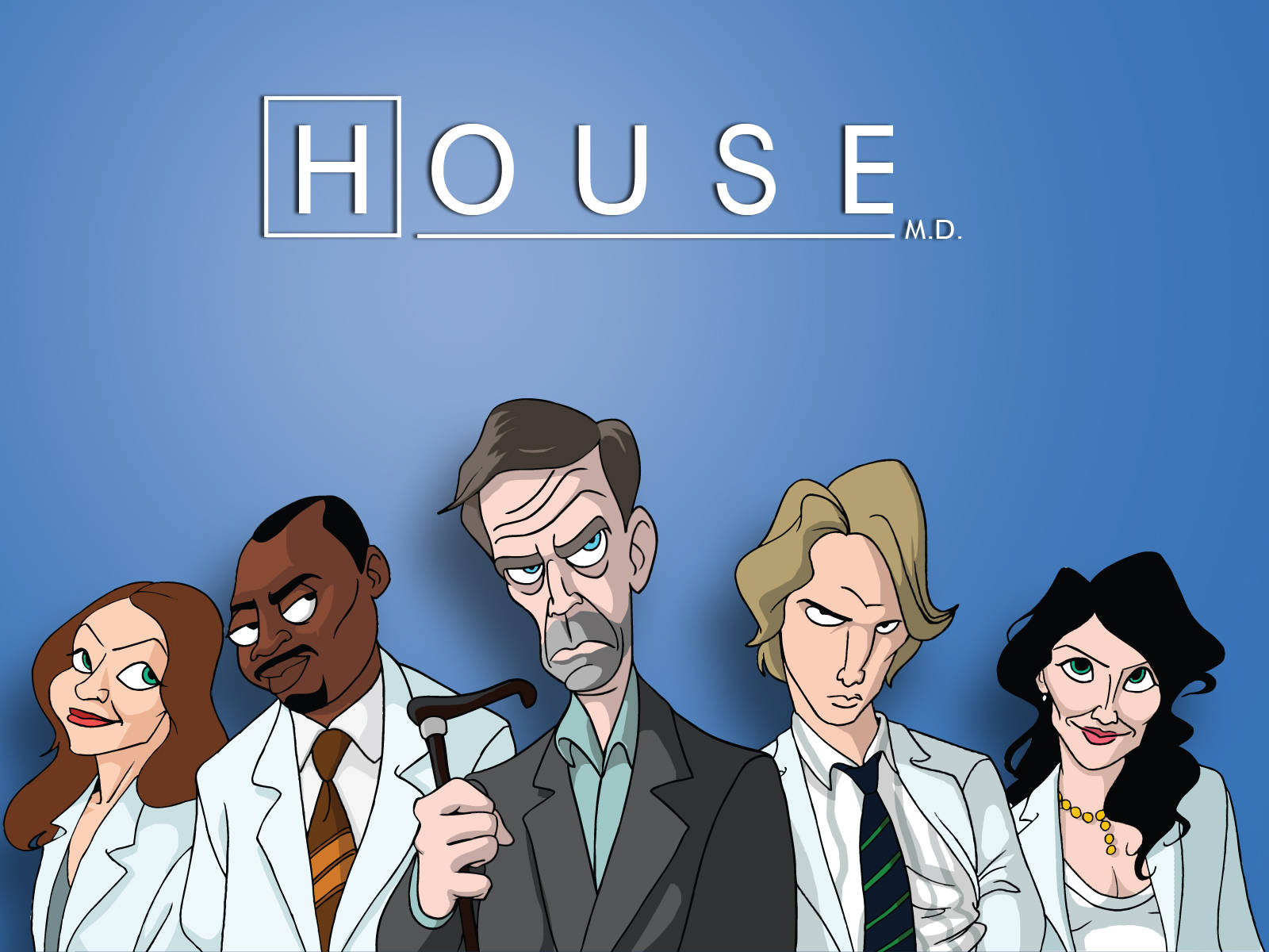House Md Cartoon Background