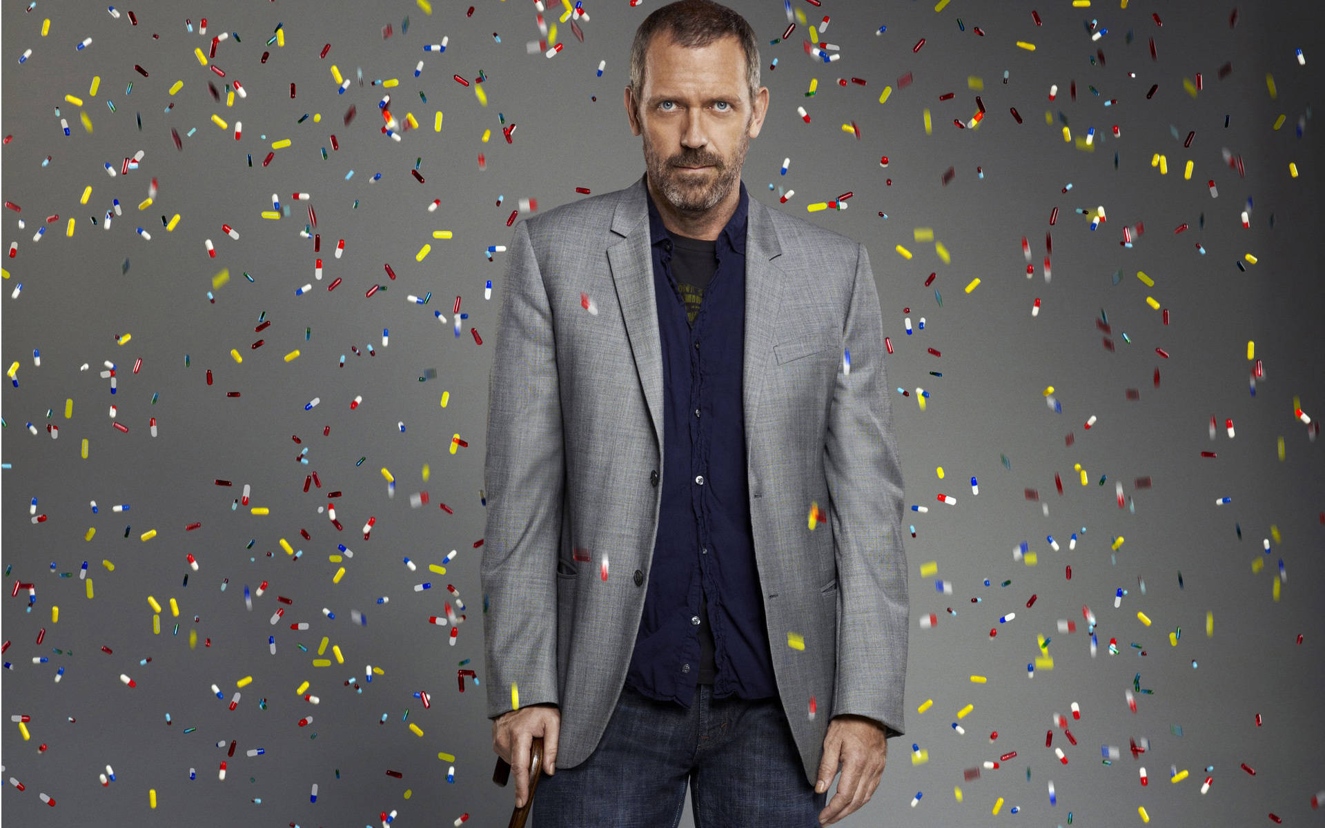 House Md Pill Confetti Background