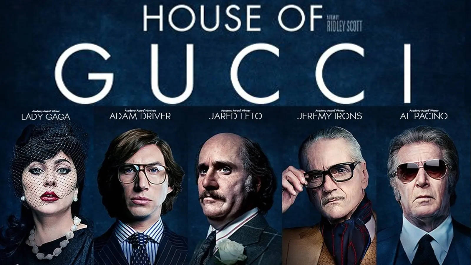 House Of Gucci Cast Portrait Background