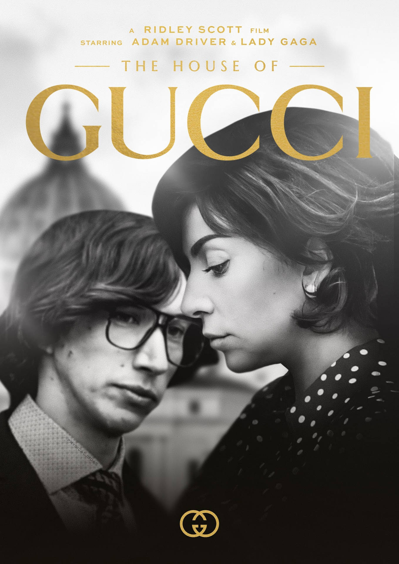 House Of Gucci Greyscale Poster