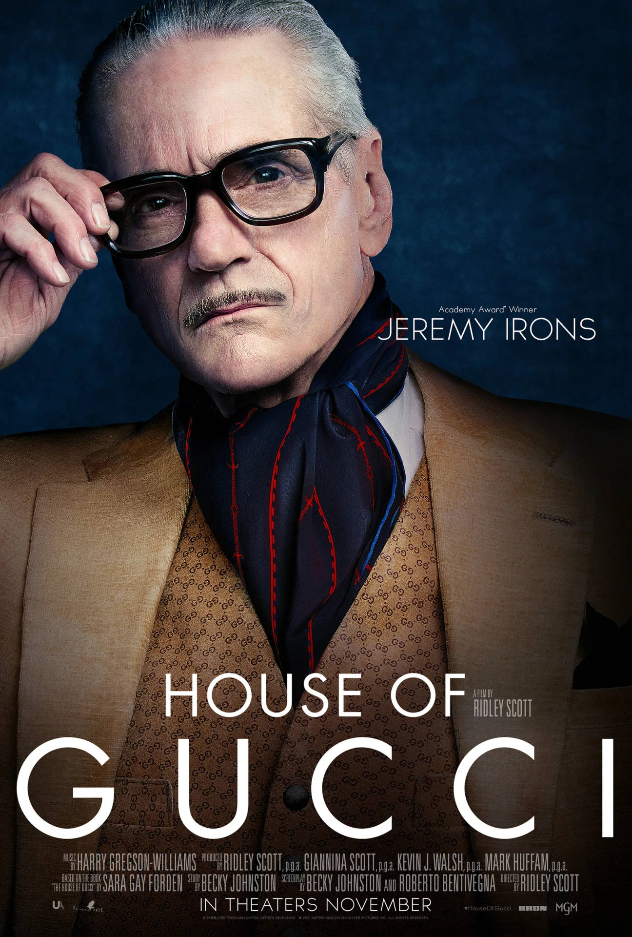 House Of Gucci Jeremy Irons Poster Background