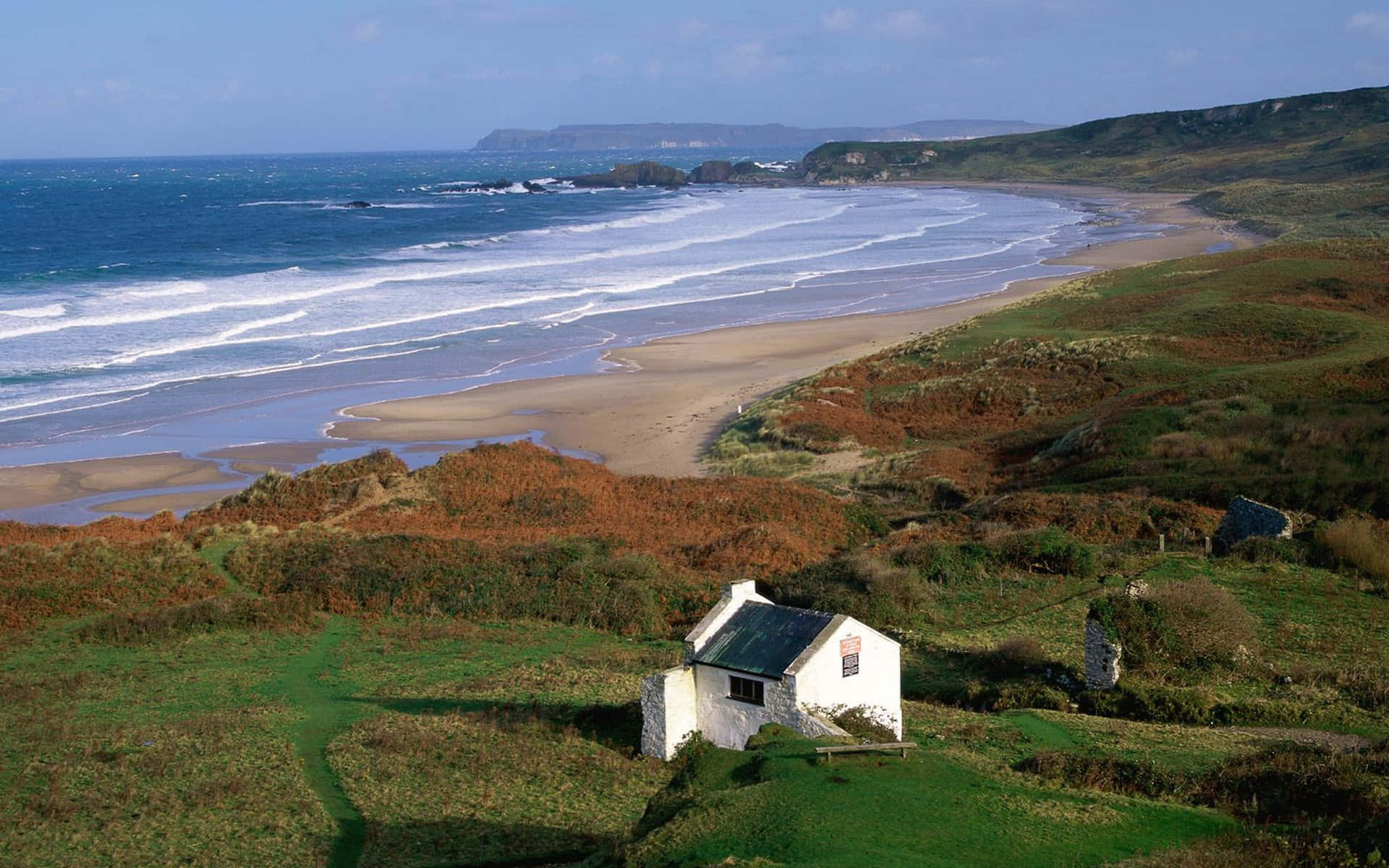 House On Hill Ireland Desktop Background