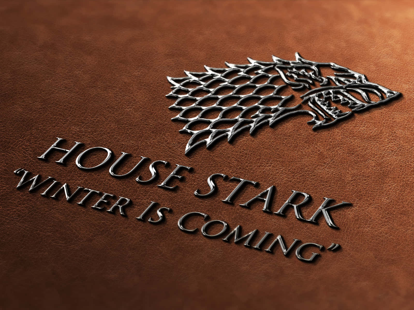 House Stark 3d Embossed Background