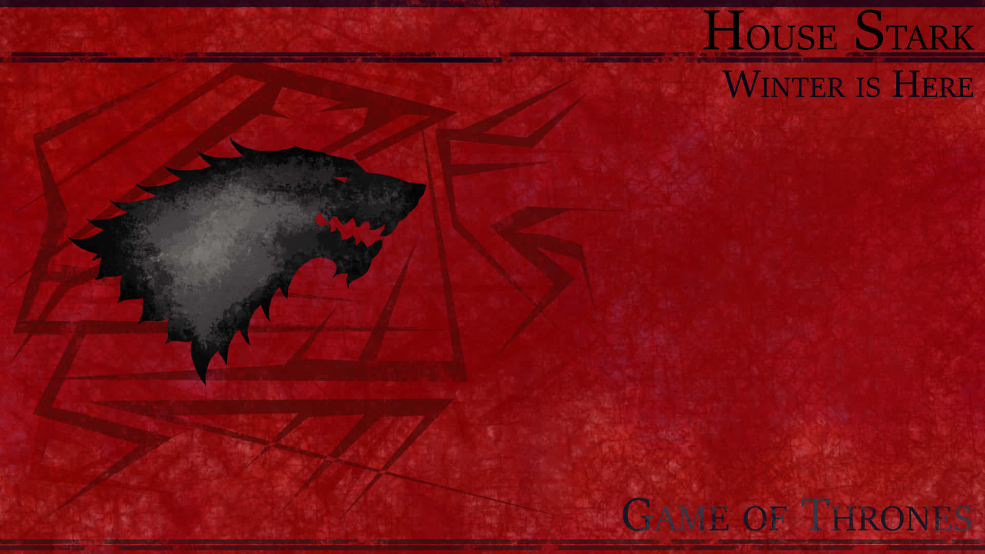House Stark Red Got Background