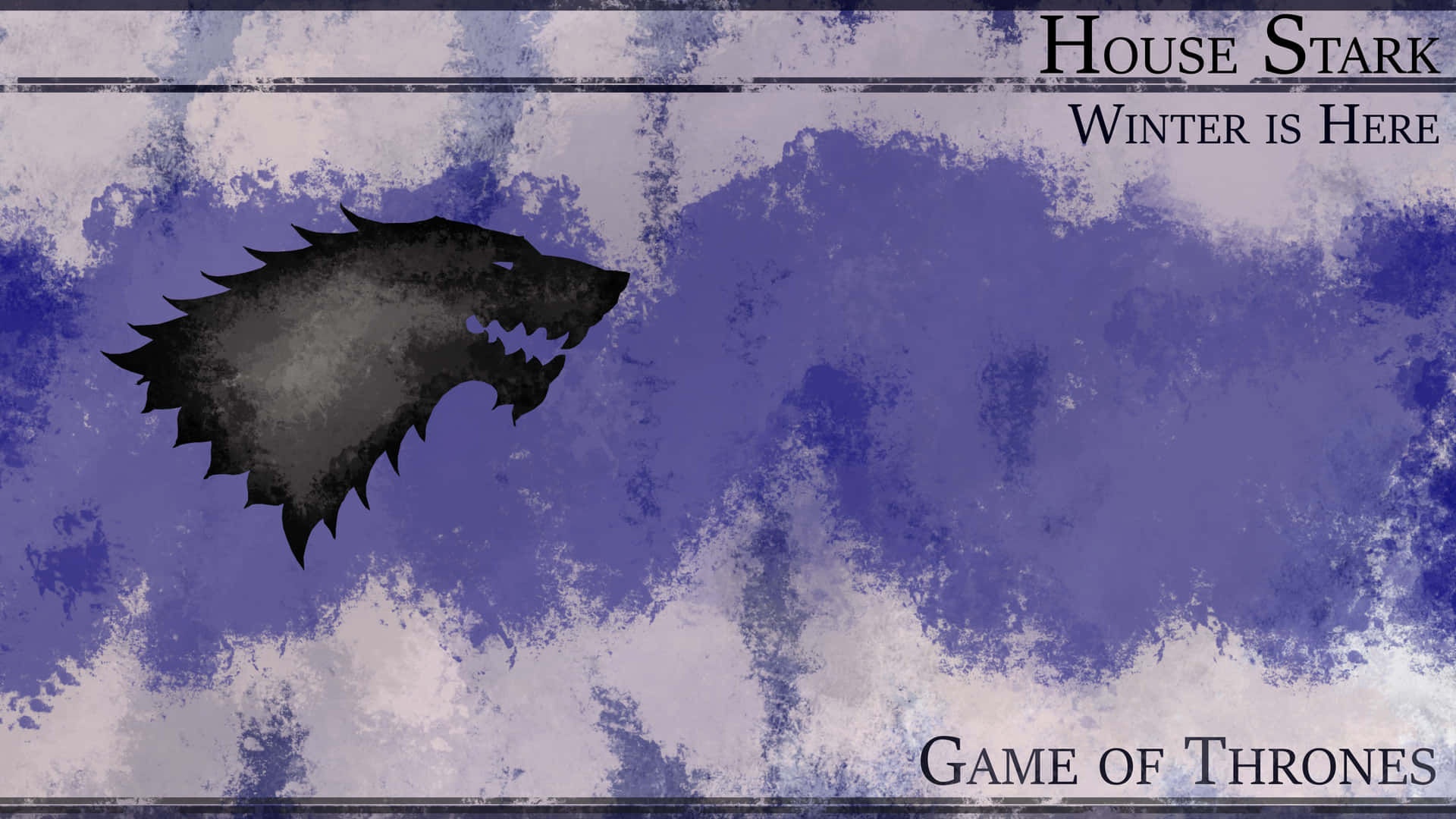 House Stark Violet Background
