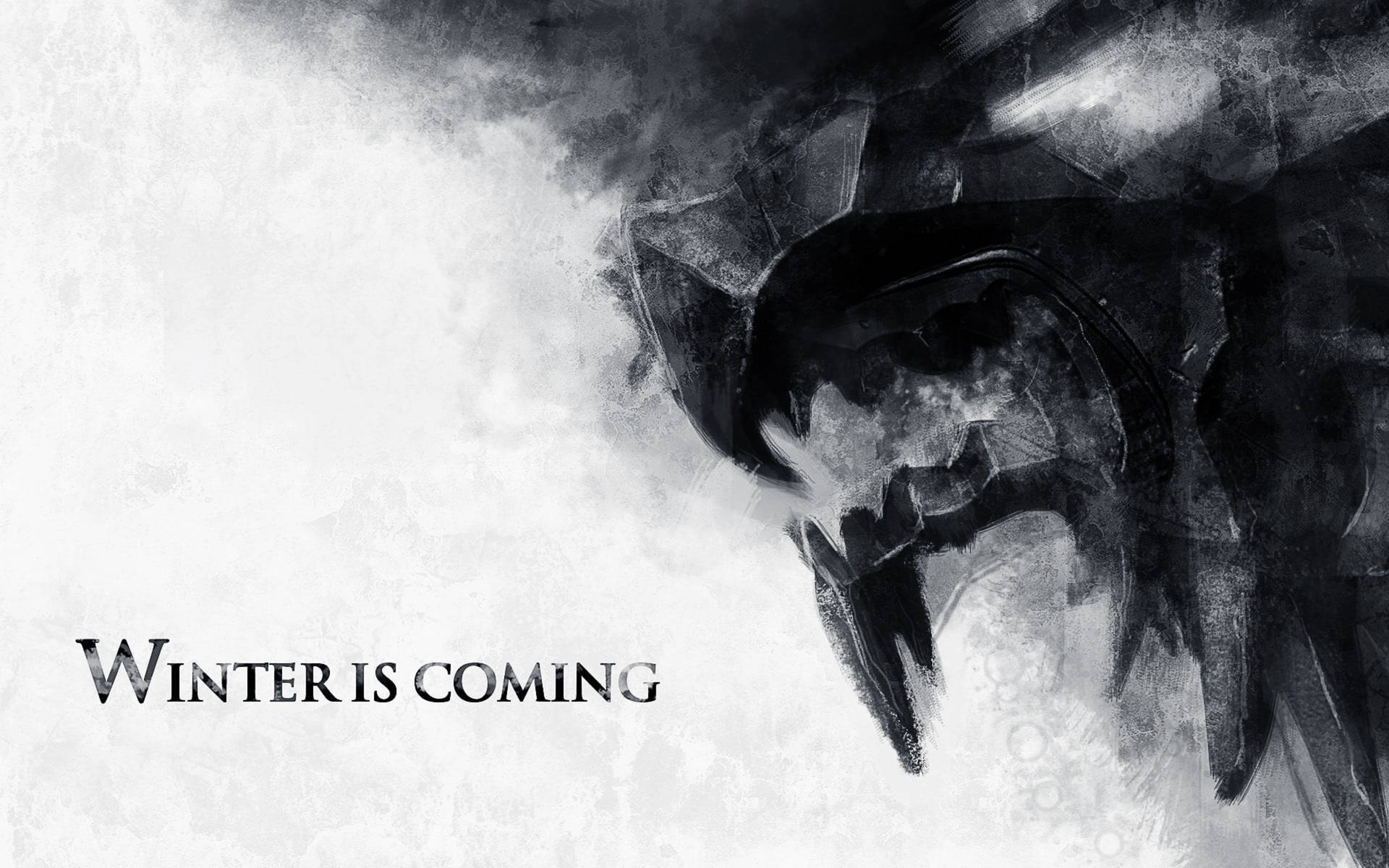 House Stark Winter Is Coming Direwolf Background