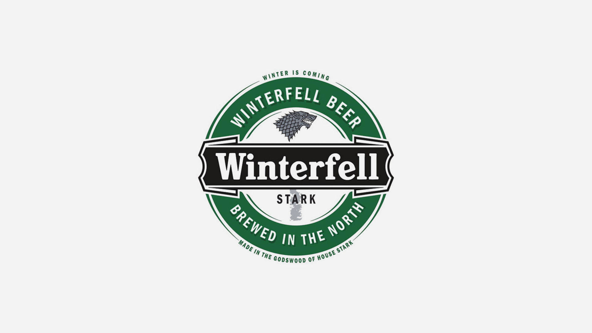 House Stark Winterfell Beer Logo Background